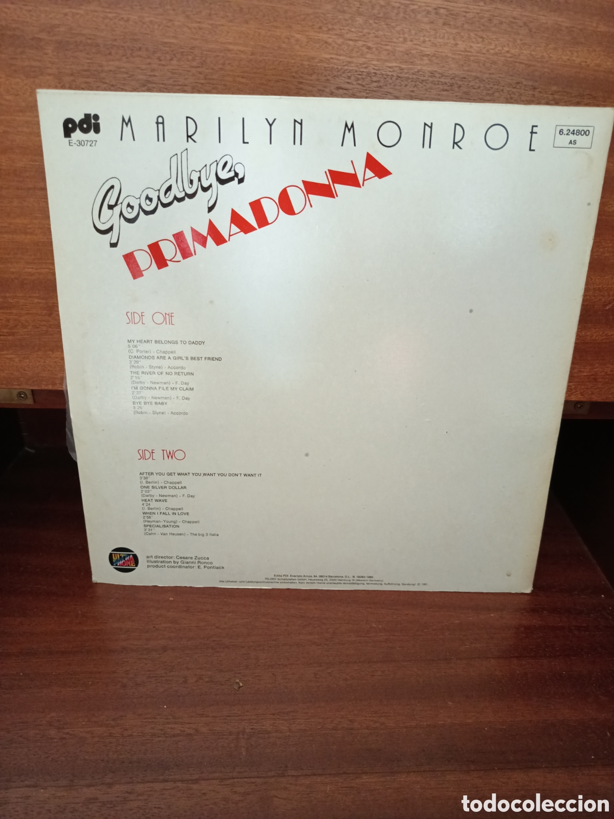 Discos de vinilo: MARILYN MONROE GOOD BAY PRIMA DONNA - Foto 2