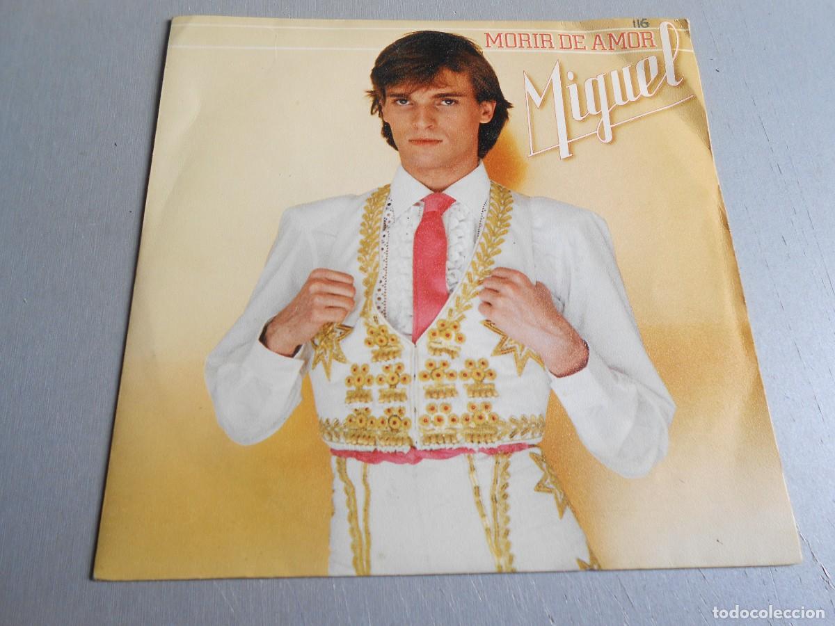 Disques de vinyle: MIGUEL BOSE, SG , MORIR DE AMOR + 1, A&Ntilde;O 1980, CBS 8382, PROMOCIONAL