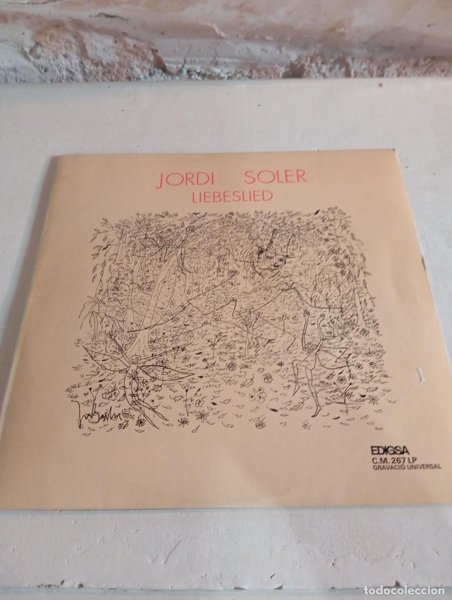 Discos de vinilo: JORDI SOLER - LIEBESLIED - EDIGSA - 19725 - Foto 2
