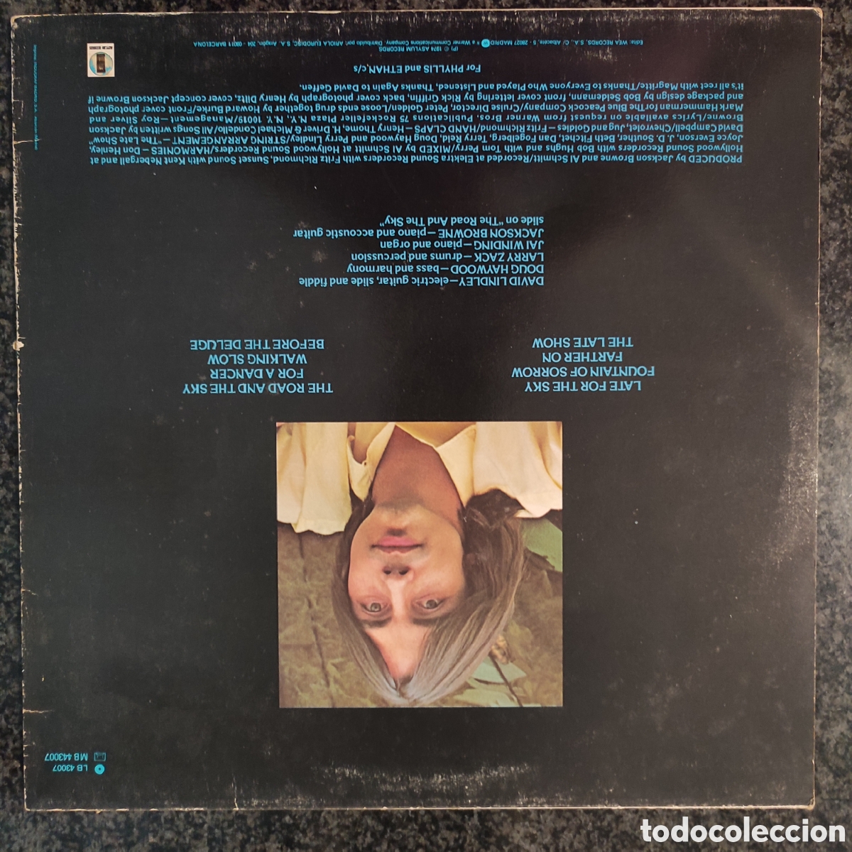 Discos de vinilo: Lp Jackson Browne, Late for the sky - Foto 2