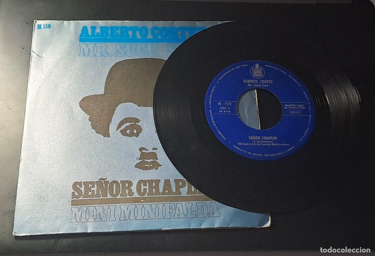 Discos de vinilo: SINGLE ALBERTO CORTEZ - MINI MINIFALDA - HISPAVOX 1966 - Foto 2