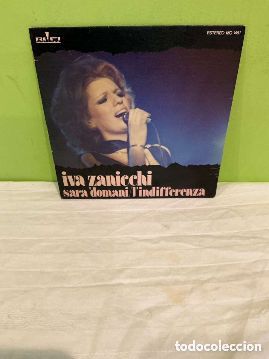 Vinyl-Schallplatten: IVA ZANICCHI &ndash; SAR&Agrave; DOMANI / L&rsquo;INDIFFERENZA &ndash; SINGLE VINILO 1974 &ndash; EDICI&Oacute;N ESPA&Ntilde;OLA