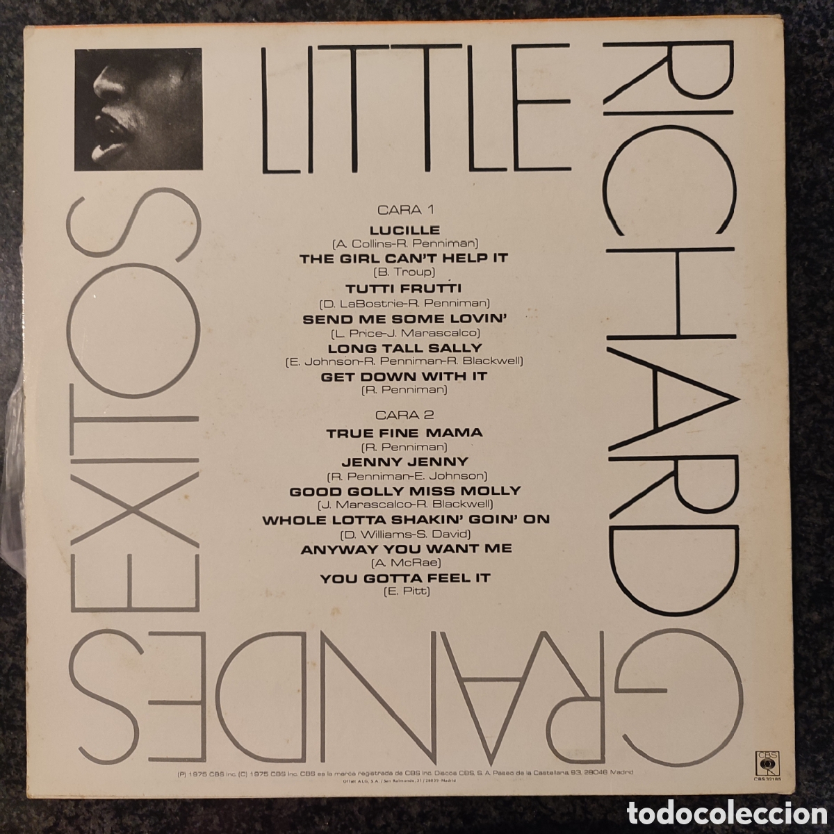Discos de vinilo: Lp Little Richard, Grandes Exitos - Foto 2