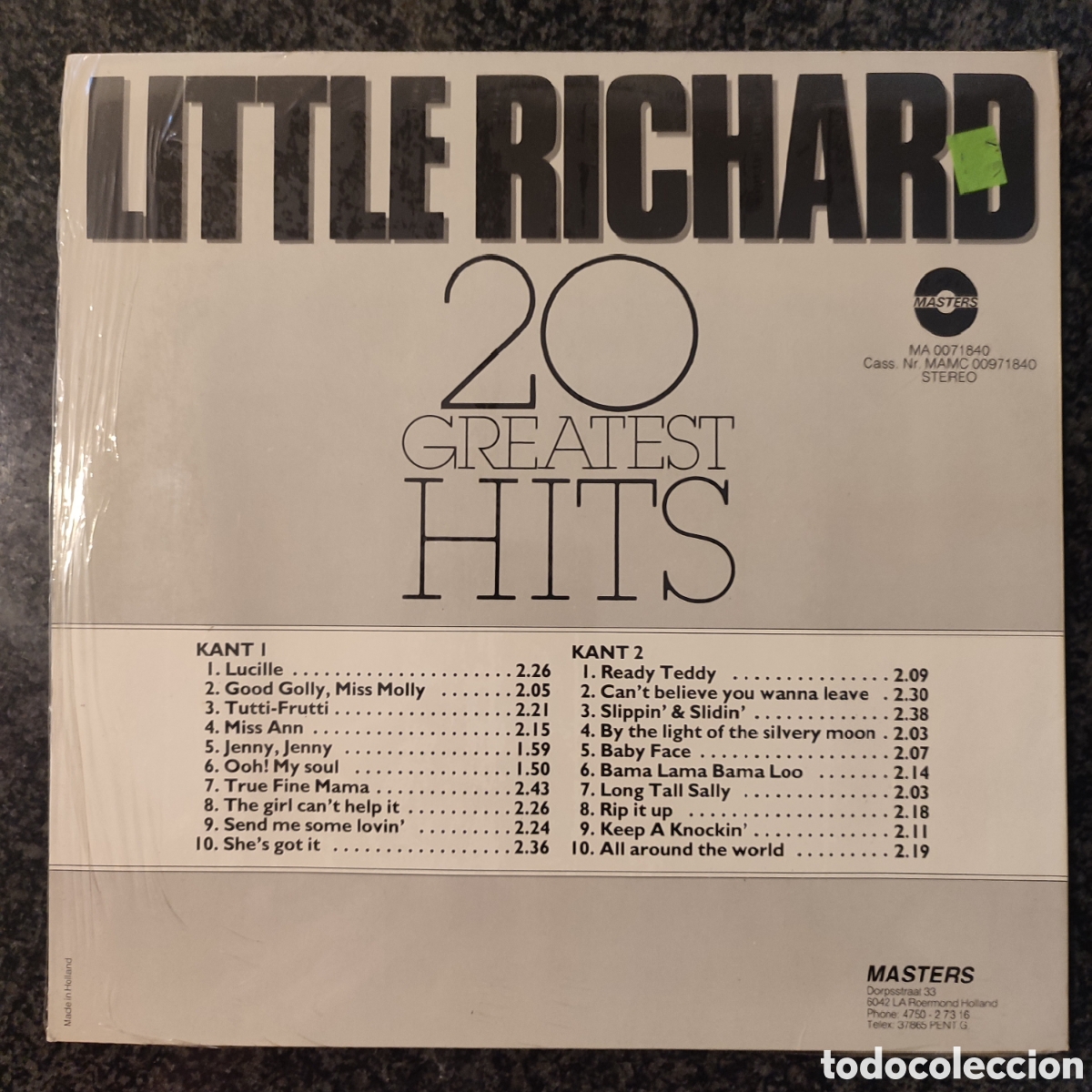 Discos de vinilo: Lp Little Richard, 20 Greatest Hits - Foto 2