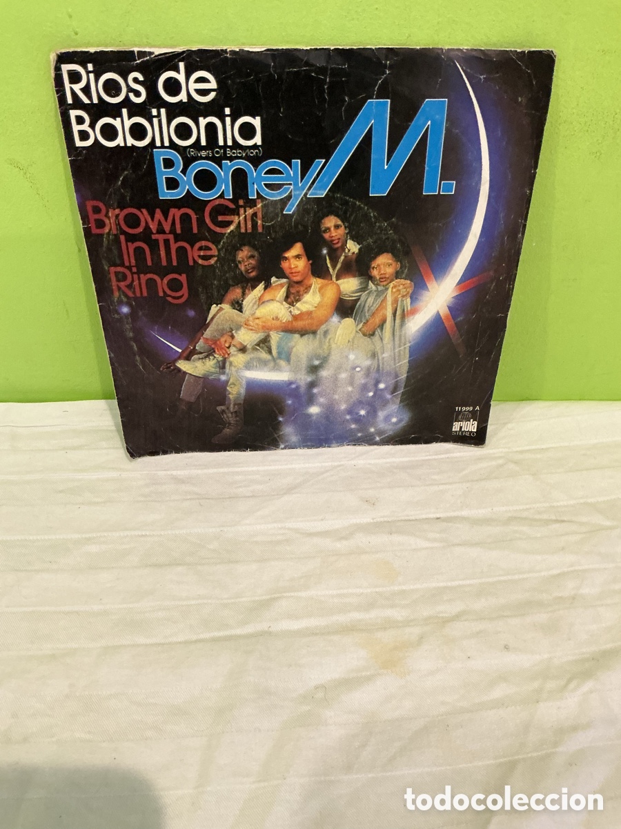 Vinyl records: BONEY M &ndash; R&Iacute;OS DE BABILONIA / BROWN GIRL IN THE RING &ndash; SINGLE VINILO 1978 &ndash; ESPA&Ntilde;A