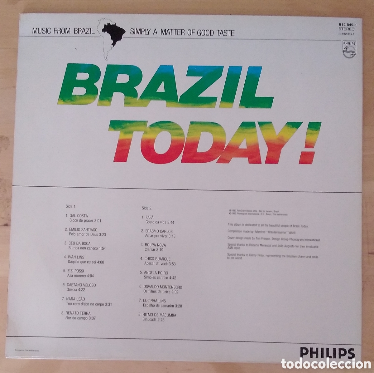 Discos de vinilo: DISCO VINILO. LP. BRAZIL TODAY. SAMBA. 1983 - Foto 2