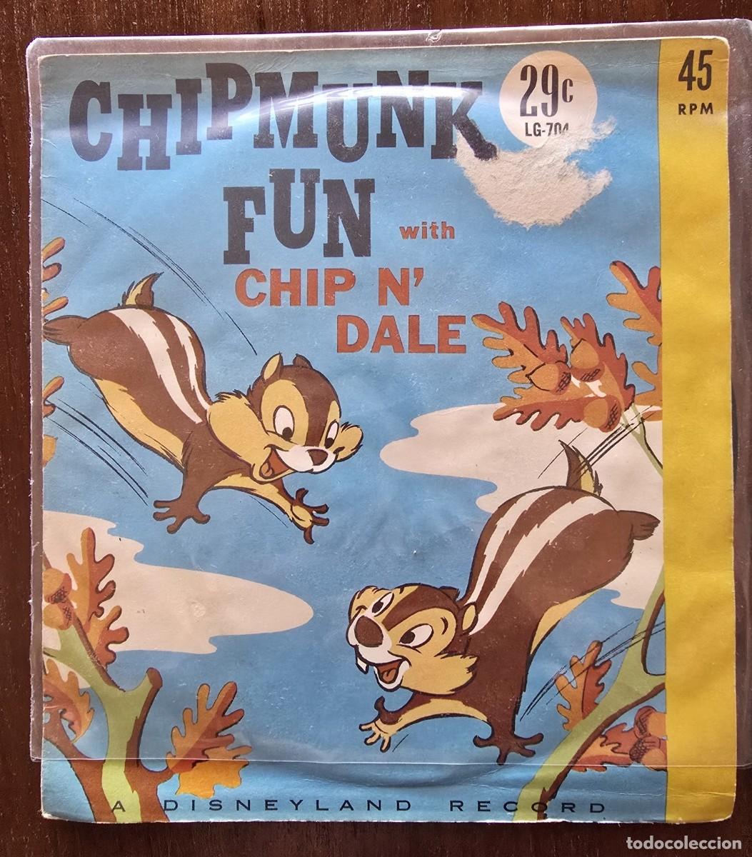 Discos de vinilo: Disco Single.Chipmunk Fun with Chip N&acute;Dale.Walt Disney.