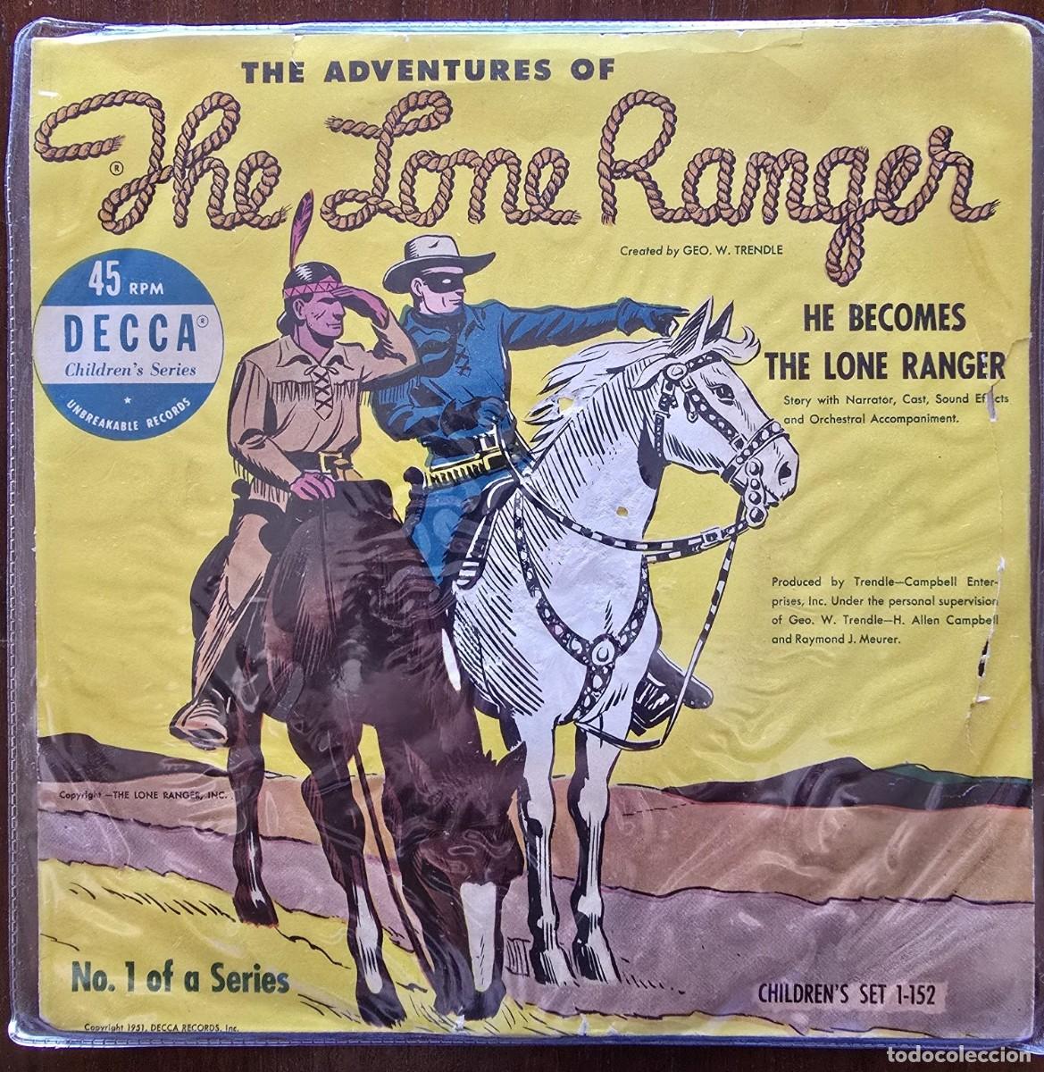 Discos de vinilo: Disco Single.The Lone Ranger.He Becomes the Lone Ranger.1951
