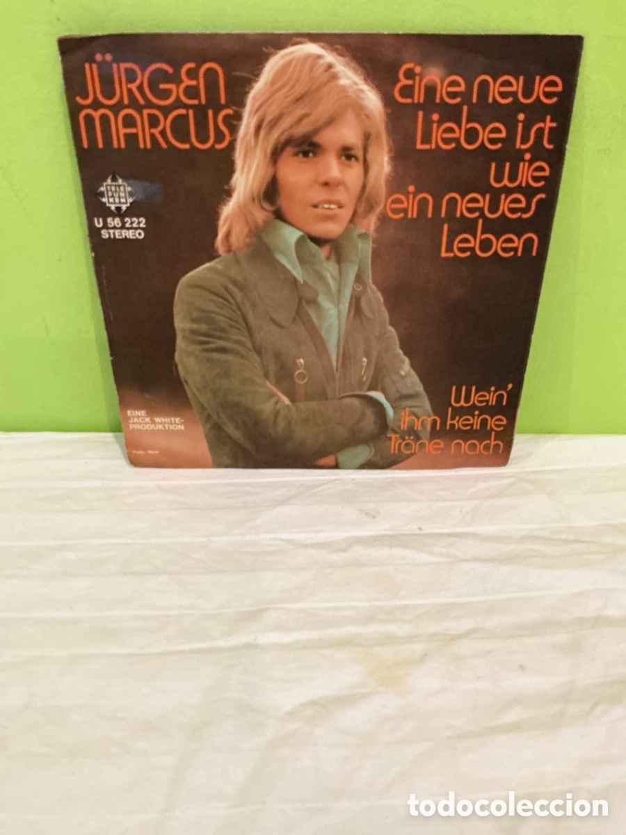 Discos de vinilo: J&Uuml;RGEN MARCUS &ndash; EINE NEUE LIEBE IST WIE EIN NEUES LEBEN &ndash; SINGLE VINILO 1972 &ndash; ALEMANIA