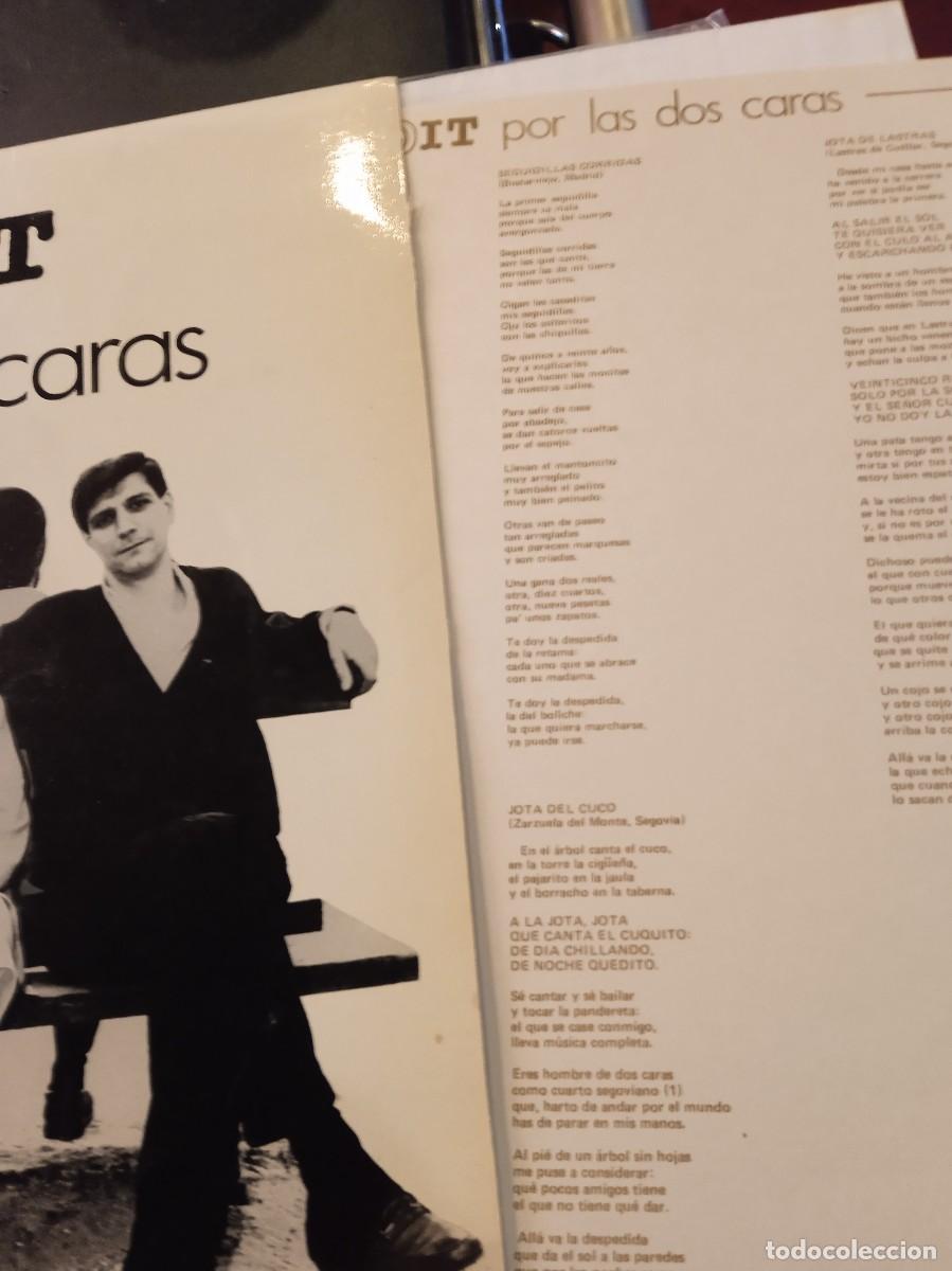Discos de vinilo: HADIT- POR LAS DOS CARAS. LP FOLK - Foto 3