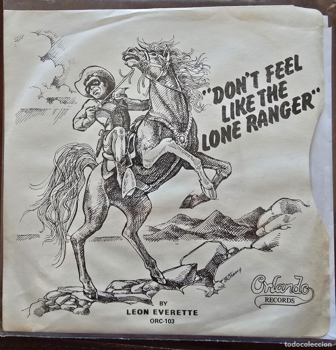 Discos de vinilo: Disco Single.Leon Everette.Don&acute;t Feel Like the Lone Ranger