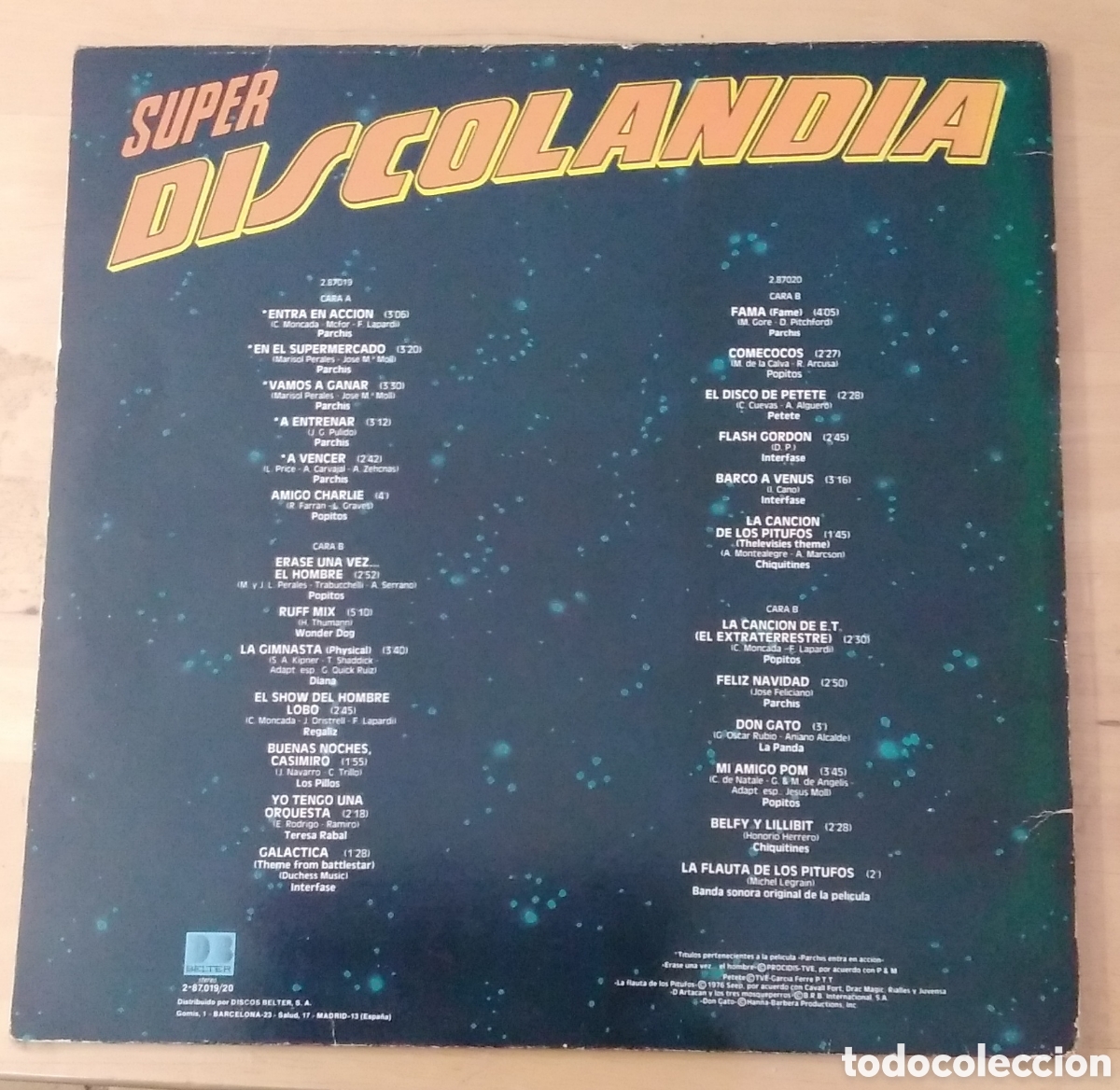 Discos de vinilo: DOBLE DISCO VINILO. 2 LP. SUPER DISCOLANDIA. 1983 - Foto 2