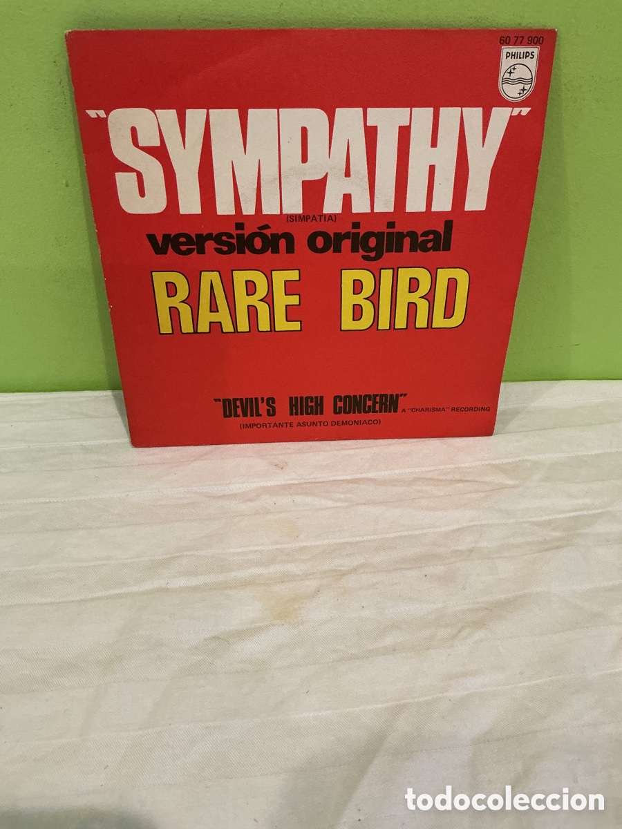 Vinyl records: RARE BIRD &ndash; SYMPATHY / DEVIL&rsquo;S HIGH CONCERN &ndash; SINGLE VINILO 1970 &ndash; PHILIPS ESPA&Ntilde;A