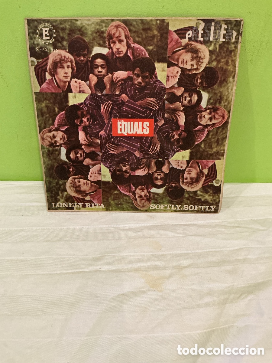 Vinyl records: THE EQUALS &ndash; SOFTLY SOFTLY / LONELY RITA &ndash; SINGLE VINILO 1968 &ndash; ESPA&Ntilde;A
