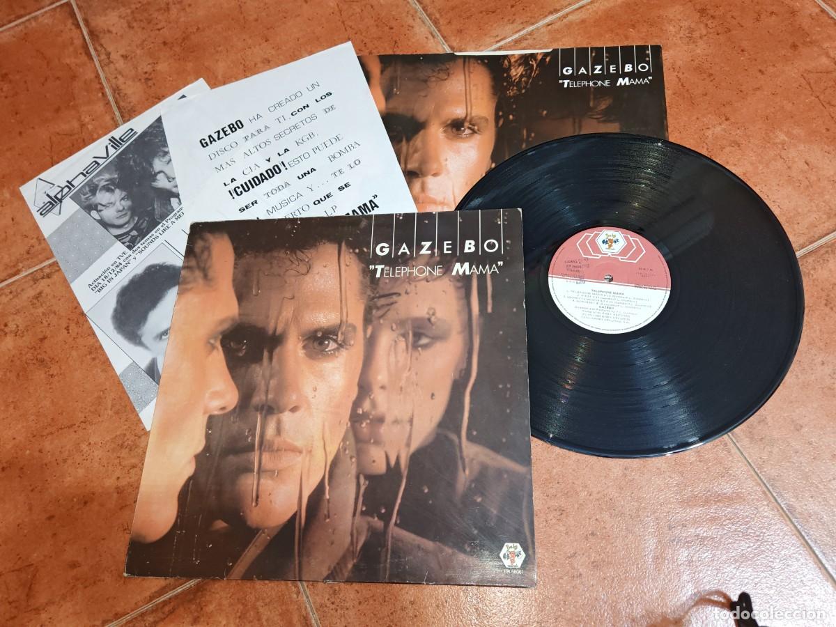 Vinyl records: GAZEBO Telephone mama LP VINILO PROMO 1984 ESPA&Ntilde;A CON ENCARTE HOJAS PROMO 8 TEMAS ITALO DISCO RARO