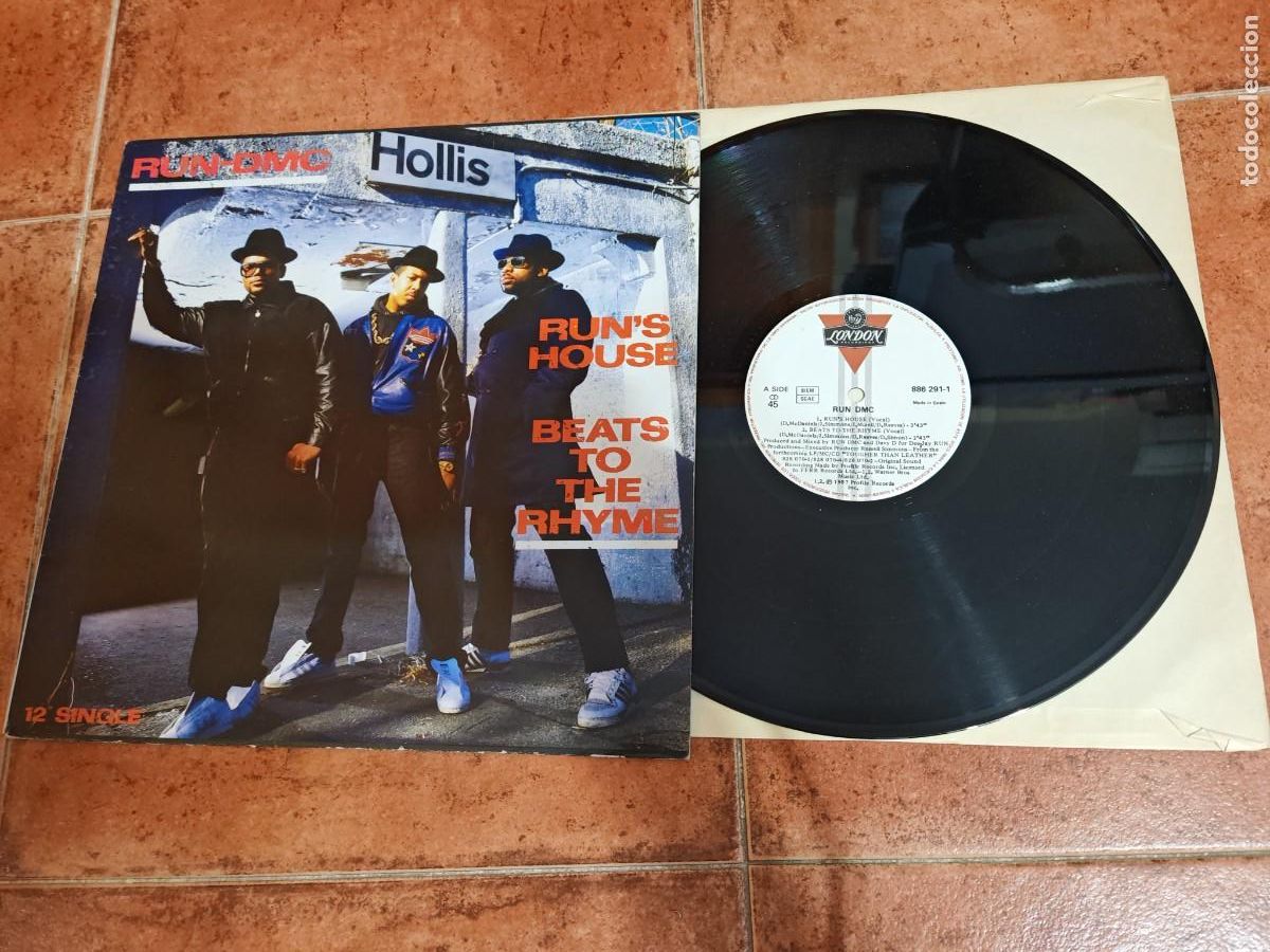 Vinyl records: RUN-DMC Run's house MAXI SINGLE VINILO ESPA&Ntilde;A DEL A&Ntilde;O 1987 CONTIENE 4 TEMAS HIP HOP RAP RARO