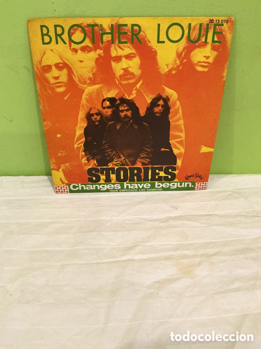Vinyl records: STORIES &ndash; BROTHER LOUIE / CHANGES HAVE BEGUN &ndash; SINGLE VINILO 1973 &ndash; ESPA&Ntilde;A