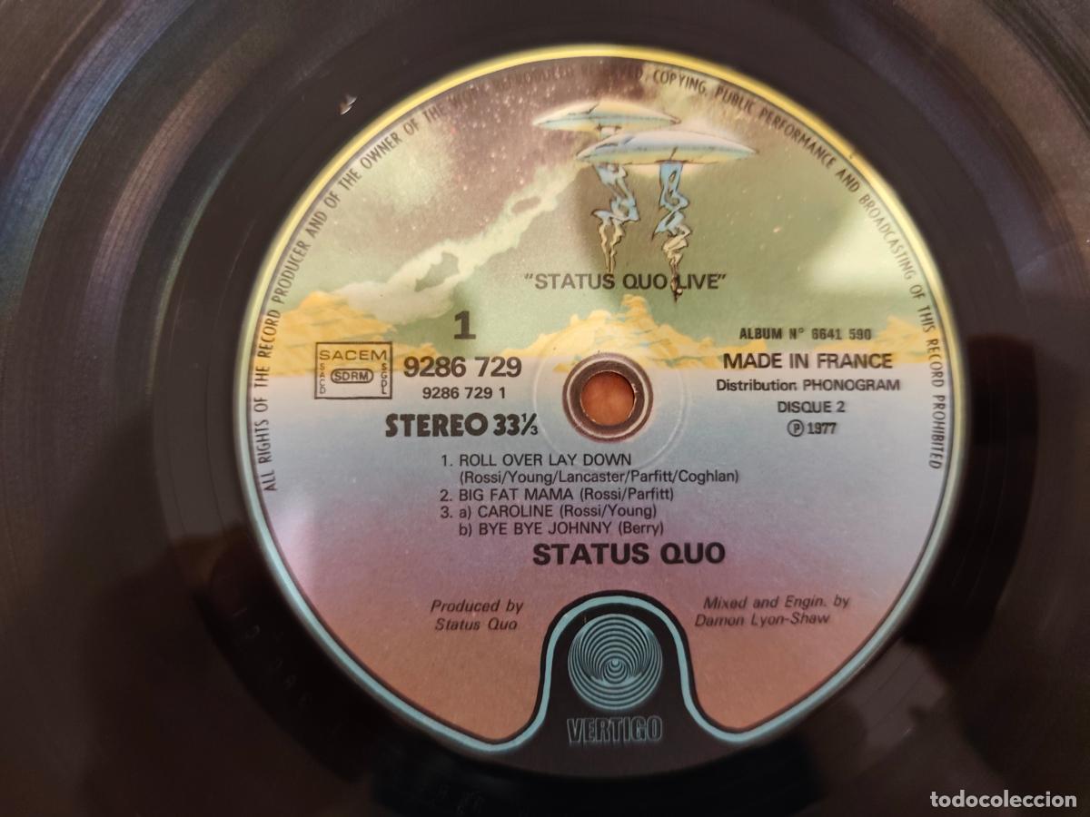 Discos de vinilo: Status Quo &ndash; Live- (1977) 2 X LP disco vinilo - Foto 2