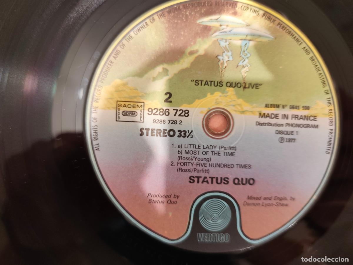 Discos de vinilo: Status Quo &ndash; Live- (1977) 2 X LP disco vinilo - Foto 3