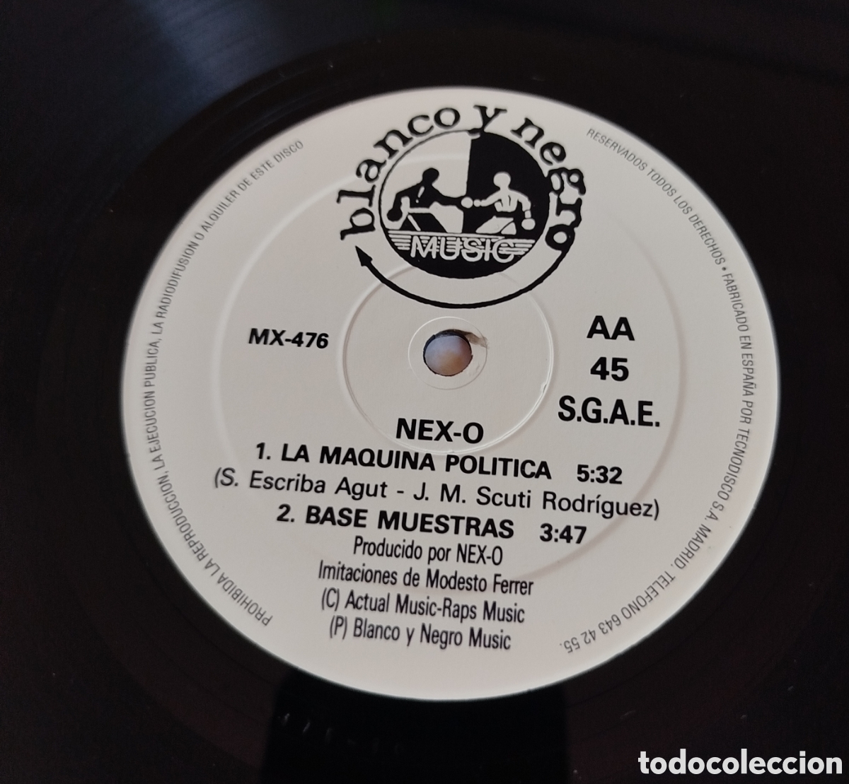 Discos de vinilo: Nex-O - &iexcl;Que te pego leche! - Foto 3