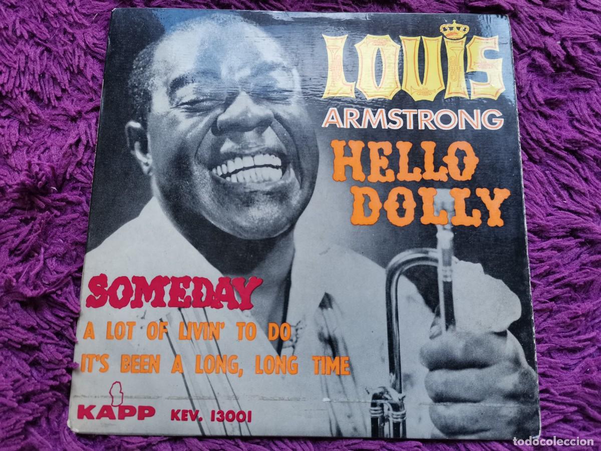 Vinyl-Schallplatten: Louis Armstrong &ndash; Hello Dolly Vinilo 7&rdquo; EP 1964 France KEV. 13001