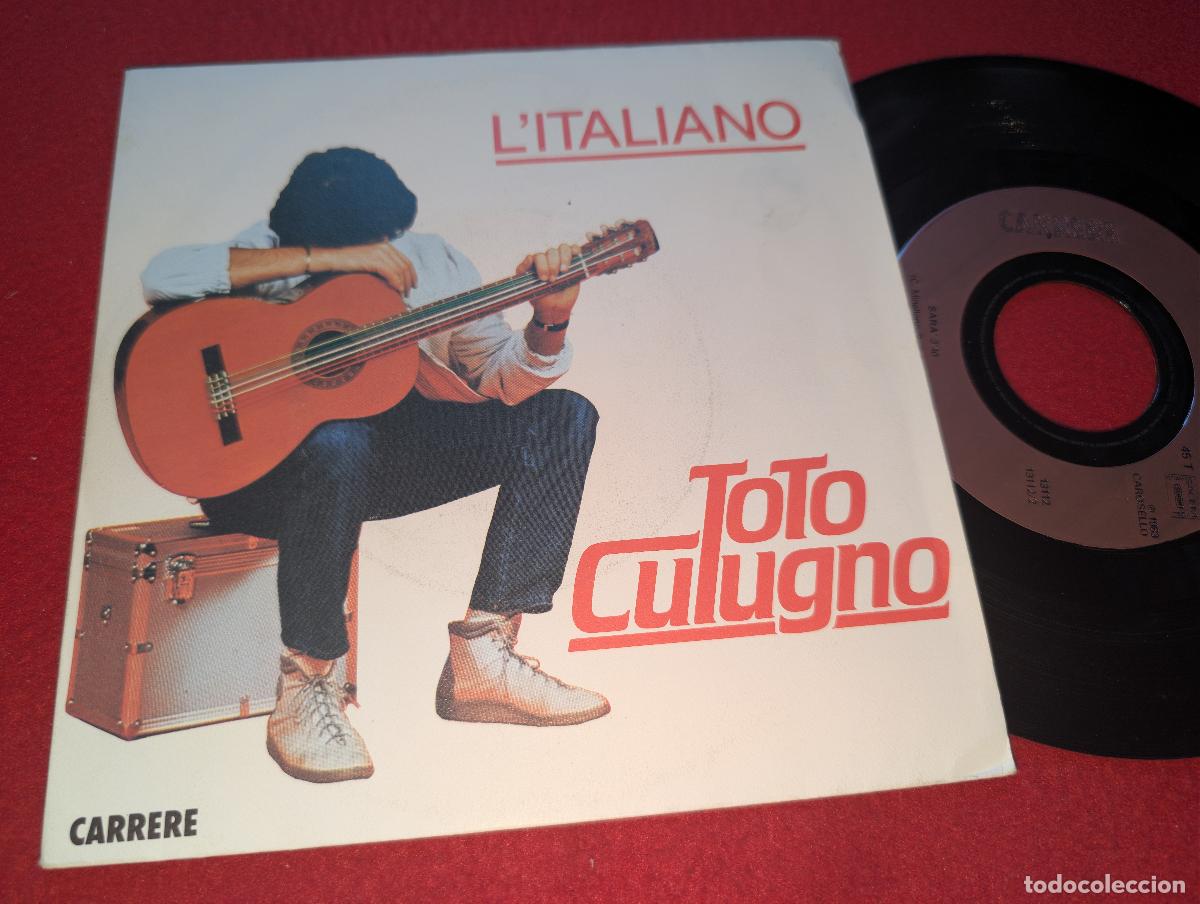 Vinyl-Schallplatten: TOTO CUTUGNO L'taliano/Sara 7'' SINGLE 1983 Carrere FRANCIA FRANCE