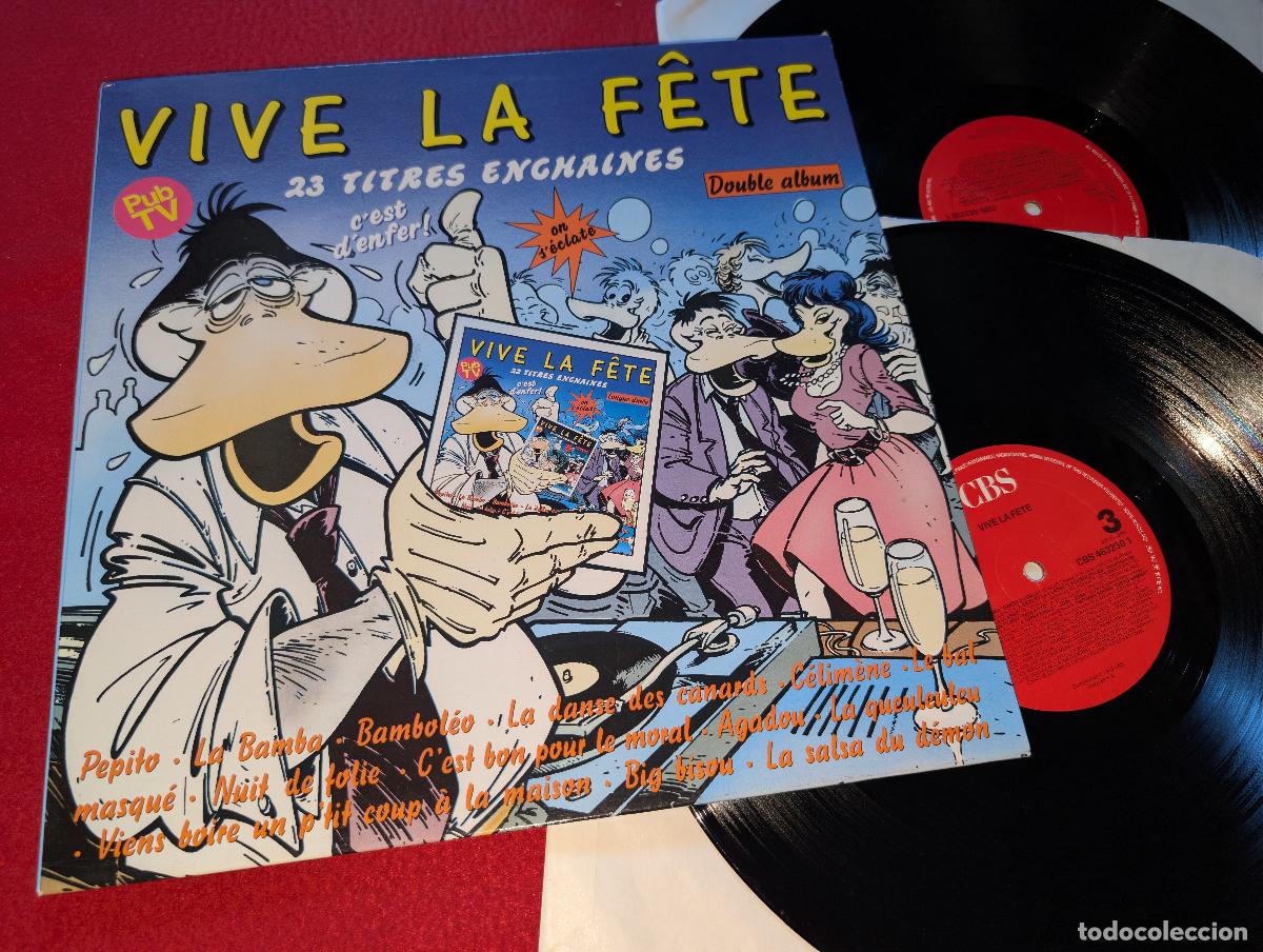 Discos de vinilo: VIVE LA FETE 2LP 1988 CBS FRANCE FRANCIA Kid Creole+Art Company+Carlos+Bimbo+Kings+++