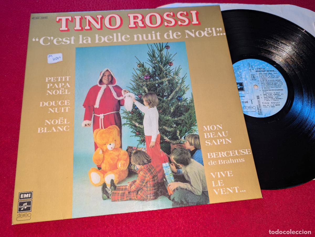 Discos de vinilo: TINO ROSSI C'est la belle nuit de Noel LP 1974 Columbia FRANCE FRANCIA