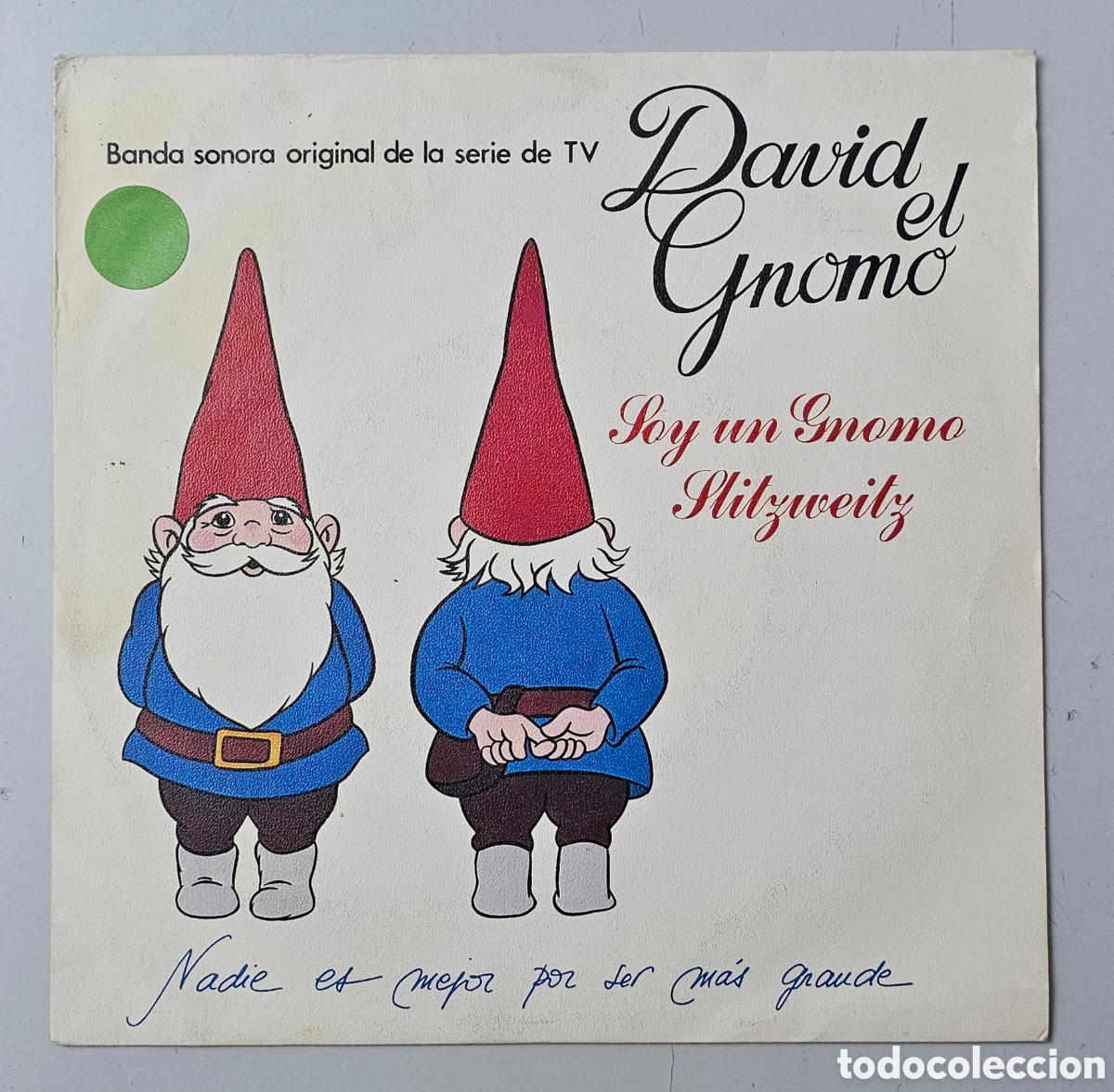 Discos de vinilo: DAVID EL GNOMO - Soy un gnomo/+1 (Espa&ntilde;a - Ariola - 1985) PROMO COMO NUEVO