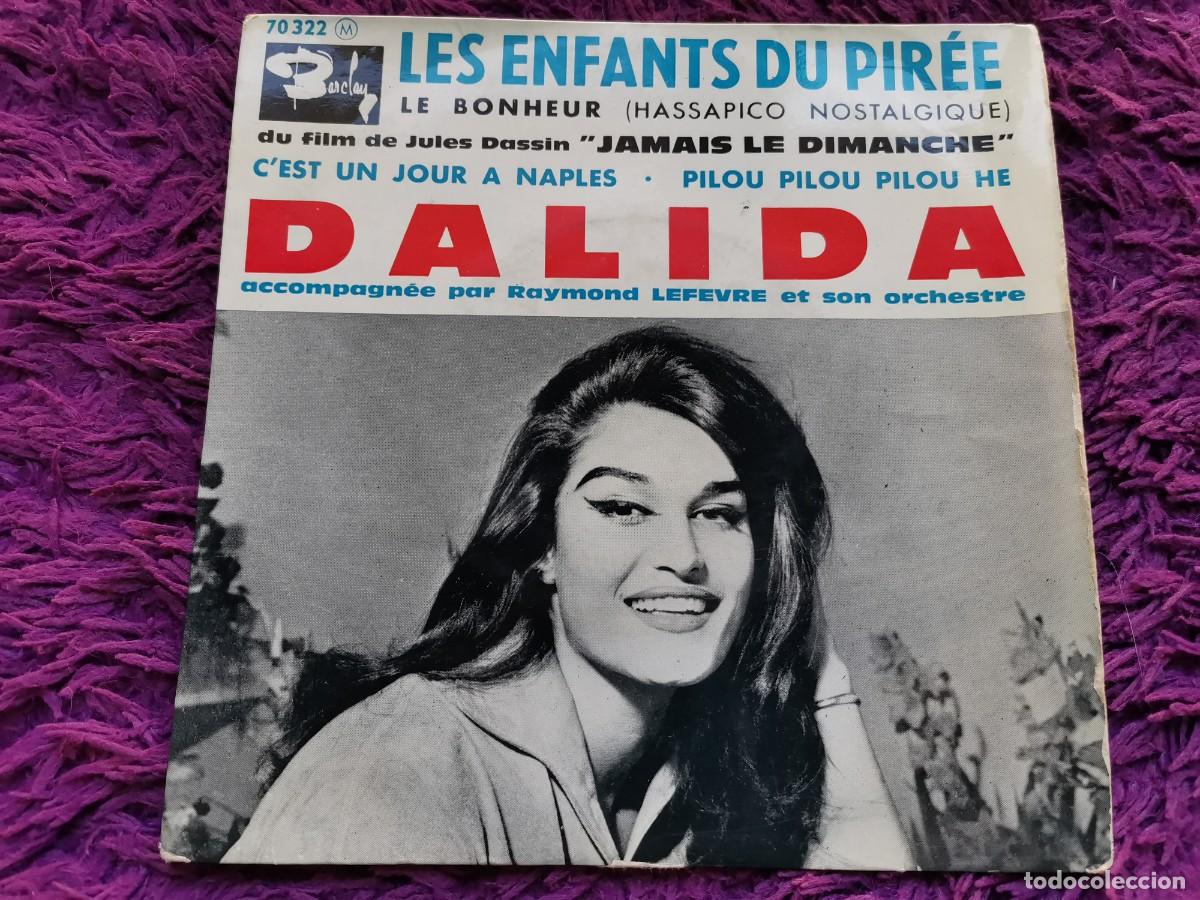 Discos de vinil: Dalida &ndash; Les Enfants Du Pir&eacute;e Vinilo 7&rdquo; EP 1960 France 70322