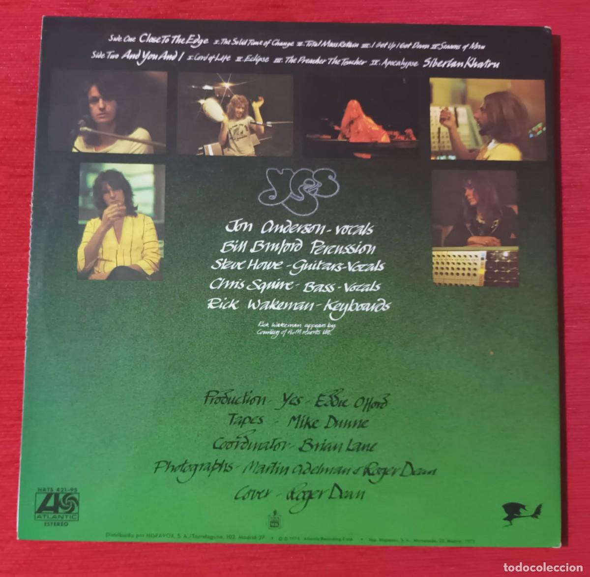 Discos de vinilo: YES - CLOSE TO THE EDGE - LP - Foto 2