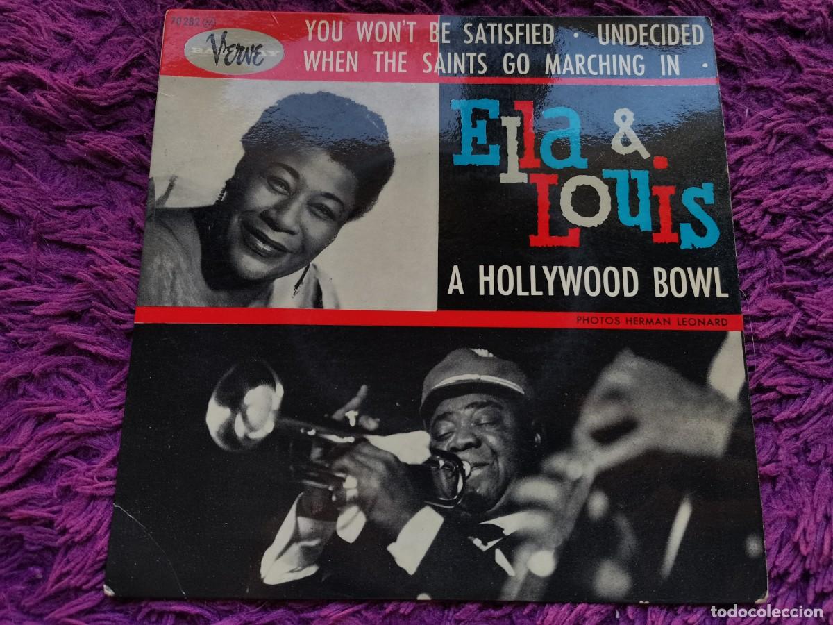 Discos de vinil: Ella & Louis &ndash; A Hollywood Bowl Vinilo 7&rdquo; EP 1961 France 70 282