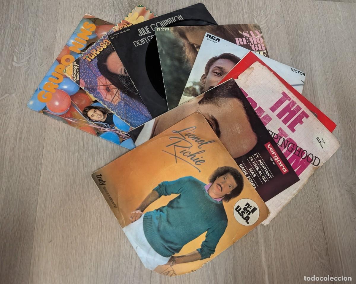 Discos de vinilo: LOTE DE 10 SINGLES - VARIOS ESTILOS ..LIONEL RICHIE, JULIE COVIGTON, TOM TOM CLUB . ETC