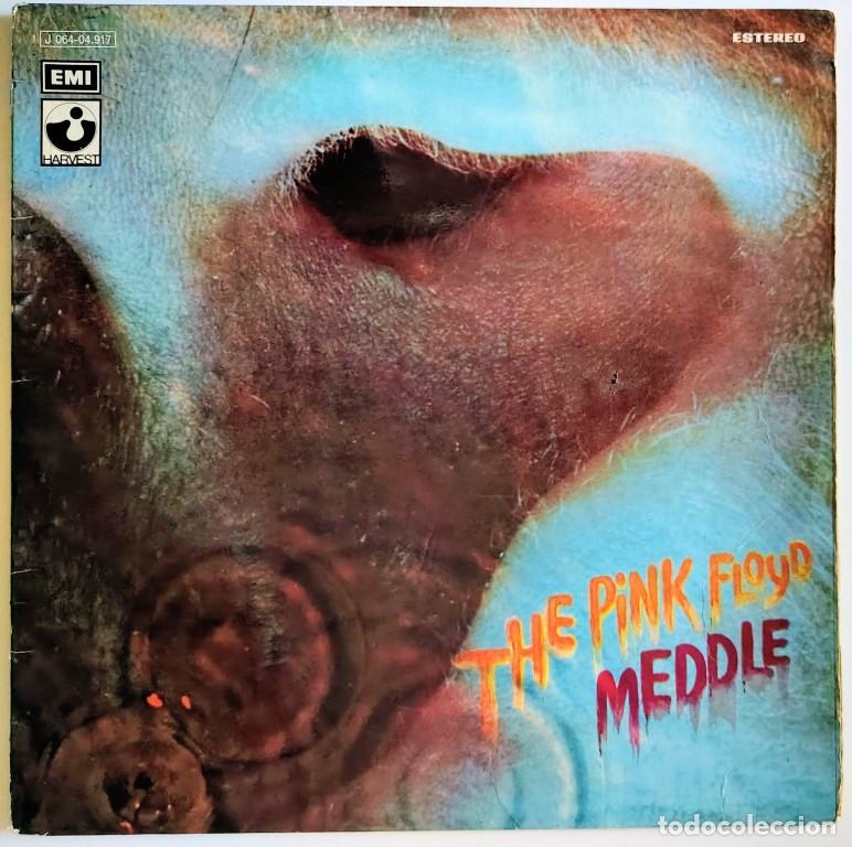 Discos de vinilo: Pink Floyd. Meddle. Emi-Harvest, Spain 1971 LP original + doble cubierta (1J 064-04.917)