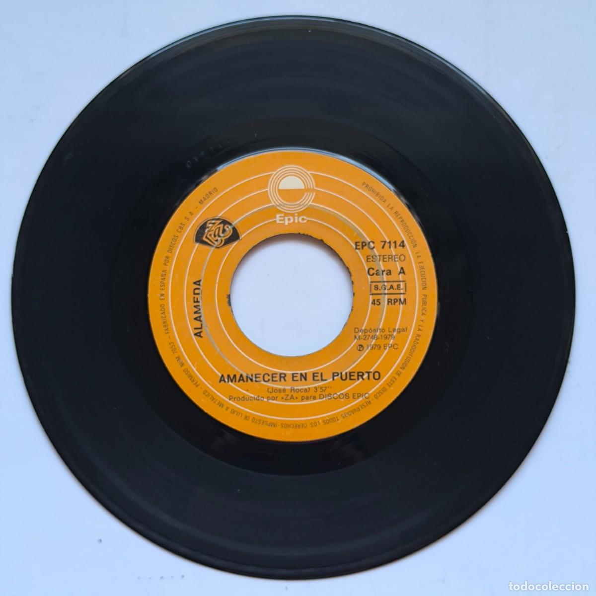 Discos de vinil: Alameda &ndash; Amanecer en el puerto / A la vera del jueves &ndash; Single vinilo 1979