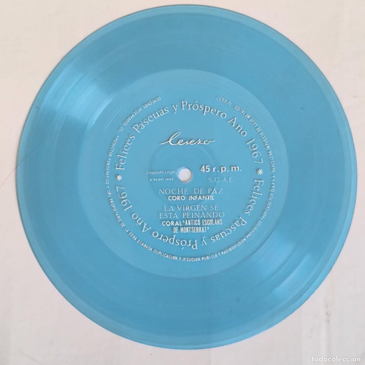 Discos de vinil: Vinilo flexible azul Lecuco 1966 &ndash; Villancicos infantiles