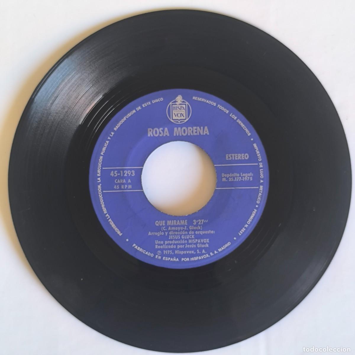 Vinyl-Schallplatten: Rosa Morena &ndash; Que M&iacute;rame / Perdida Estoy &ndash; Hispavox 45-1293