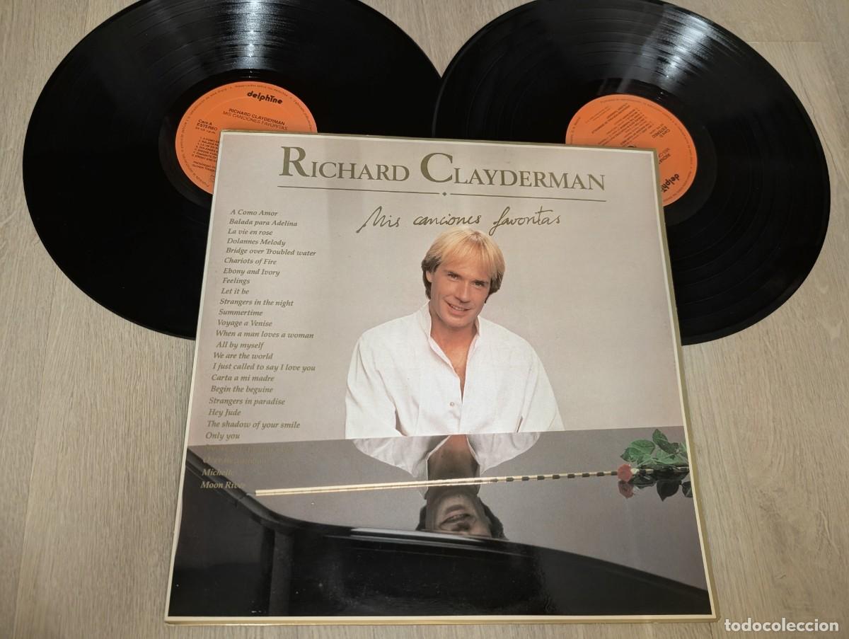 Vinyl-Schallplatten: RICHARD CLAYDERMAN - MIS CANCIONES FAVORITAS ..2 LP&acute;S - GATEFOLD DE DELPHINE-WARNER - 1991