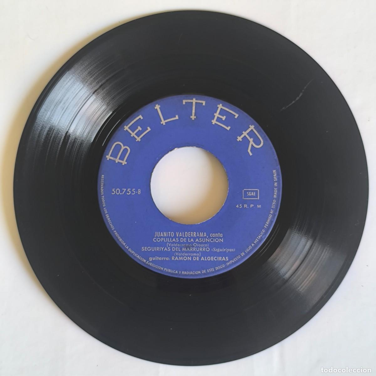 Discos de vinil: Vinilo Juanito Valderrama &ndash; Cuatro Punteos y Coplillas de la Ascensi&oacute;n &ndash; Belter 45 RPM