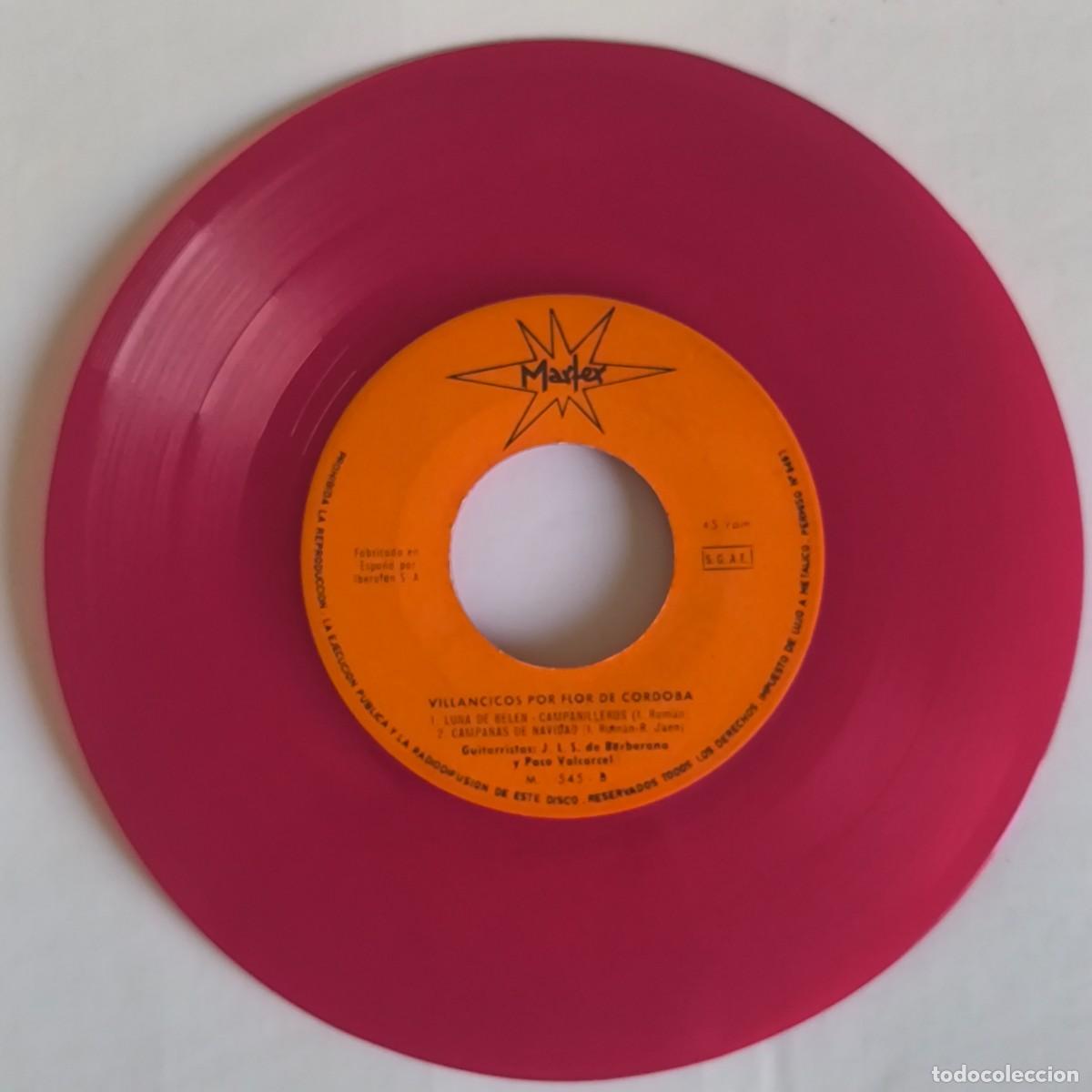 Discos de vinil: Vinilo Villancicos Flor de C&oacute;rdoba &ndash; Marfer &ndash; Disco antiguo 45 RPM