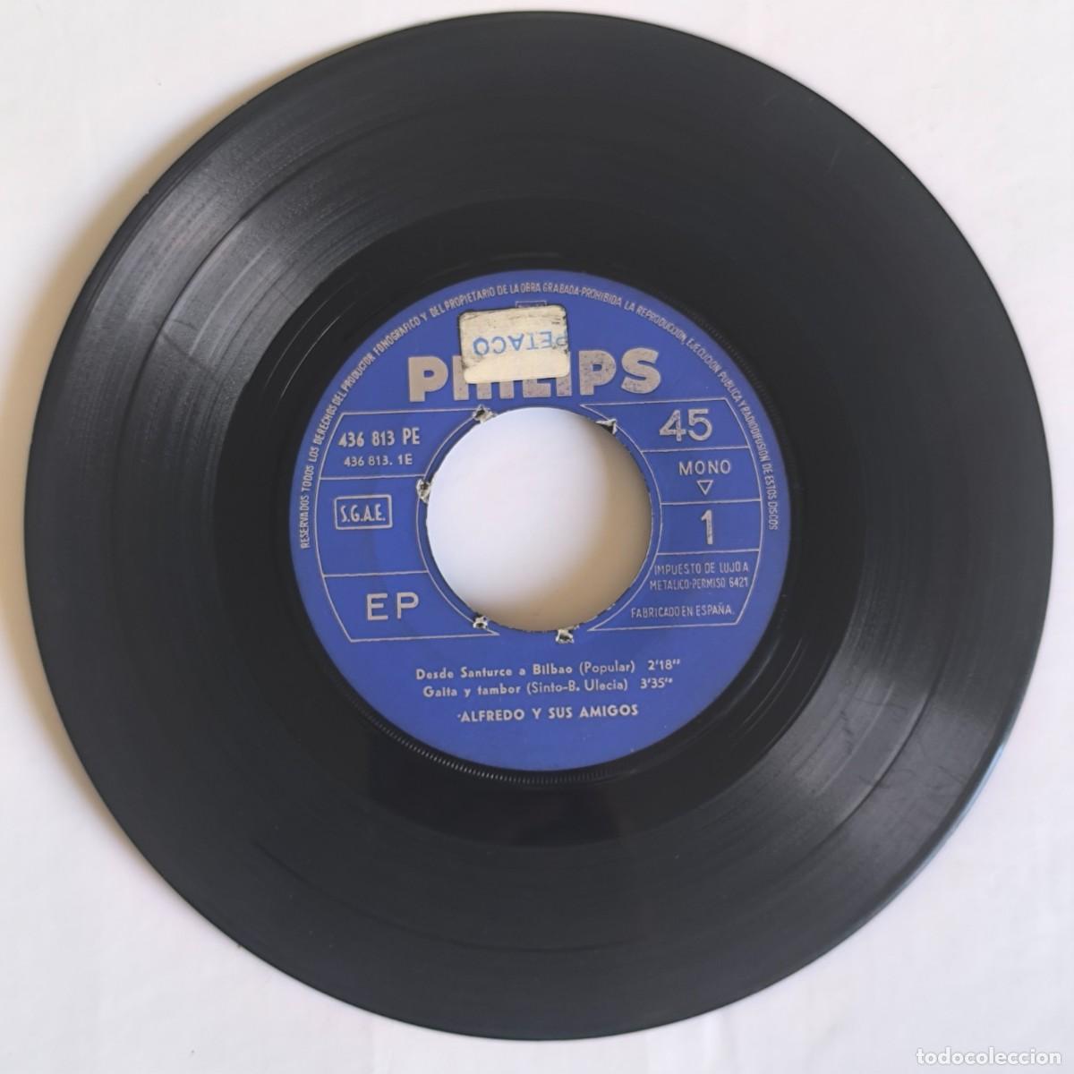 Discos de vinilo: Vinilo Alfredo y sus Amigos &ndash; De Vigo a San Sebasti&aacute;n / Desde Santurce a Bilbao &ndash; Vinilo EP Philips