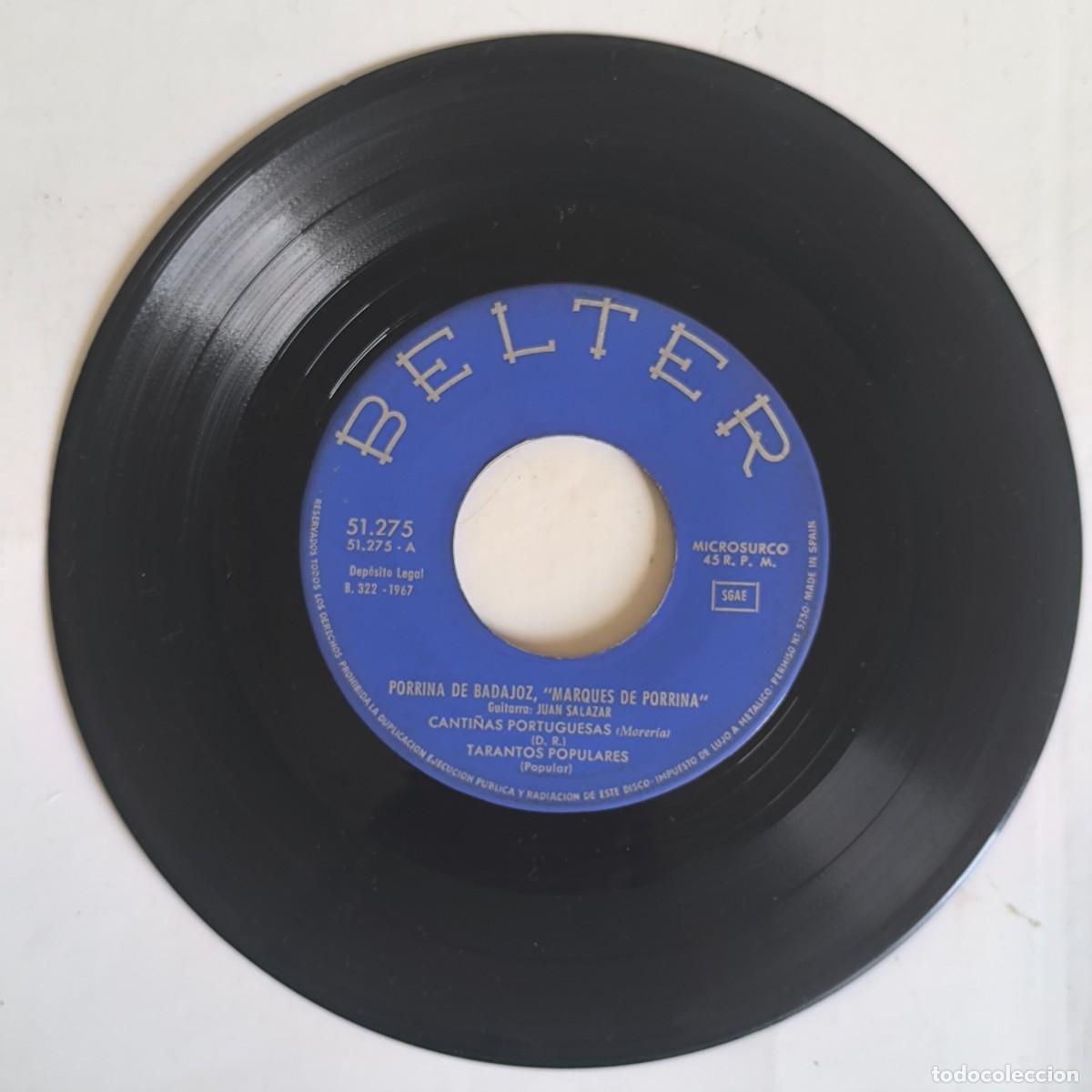 Discos de vinilo: Vinilo Porrina de Badajoz, Marqu&eacute;s de Porrina - Flamenco - Belter