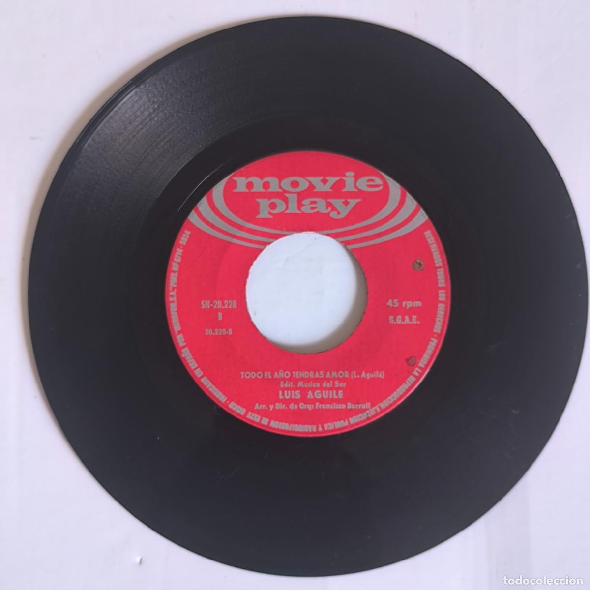 Discos de vinilo: Vinilo Luis Aguile - El frescales / Todo el a&ntilde;o tendr&aacute;s amor - Movieplay