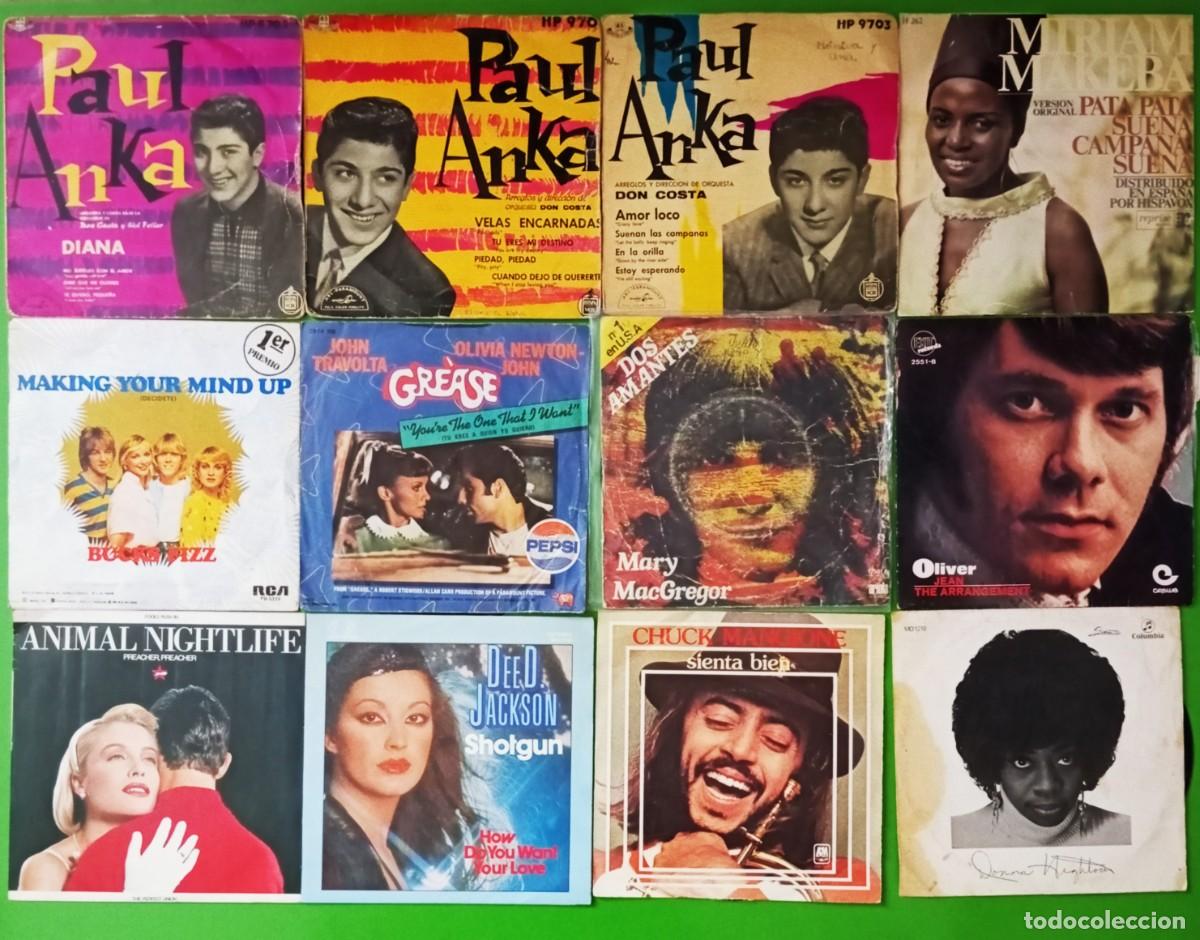 Discos de vinilo: Lote 12 discos: Paul Anka, Animal Nightlife, Chuck Mangione, Grease, Donna Hightower, Bucks Fizz...