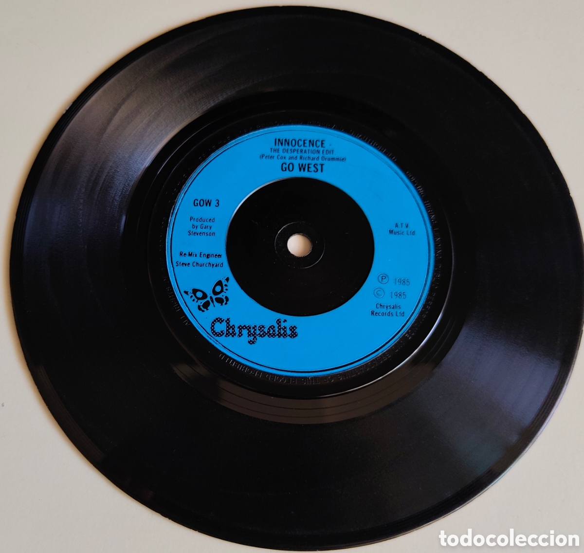 Discos de vinilo: GO WEST - Dont look down (the sequel) (1985) disco de vinilo single - Foto 2