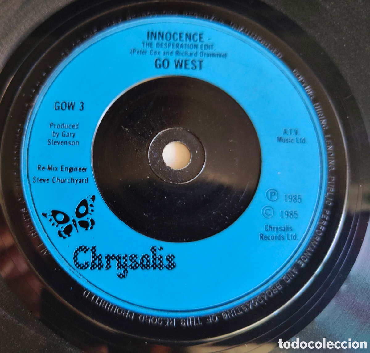 Discos de vinilo: GO WEST - Dont look down (the sequel) (1985) disco de vinilo single - Foto 4
