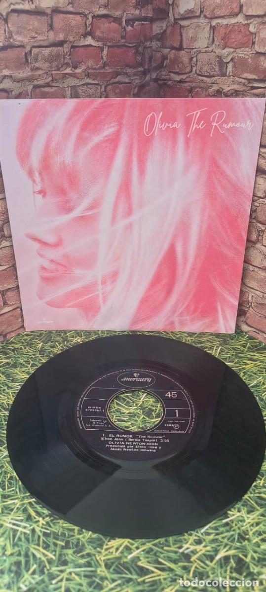 Discos de vinilo: Olivia Newton John &rdquo;The Rumour&rdquo; Single edicion peruana