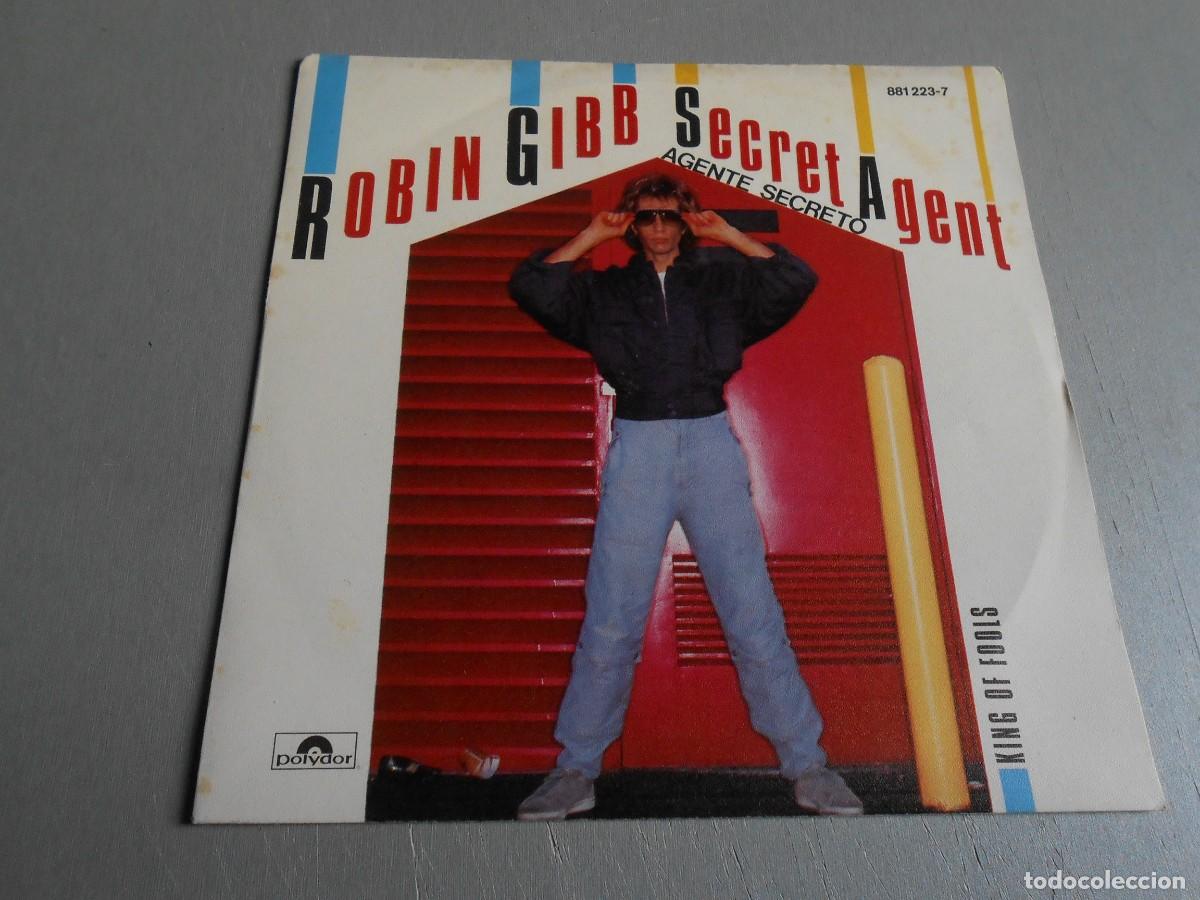 Discos de vinilo: ROBIN GIBB, SG , SECRET AGENT (New edit) + 1, A&Ntilde;O 1984, POLYDOR 881.223-7