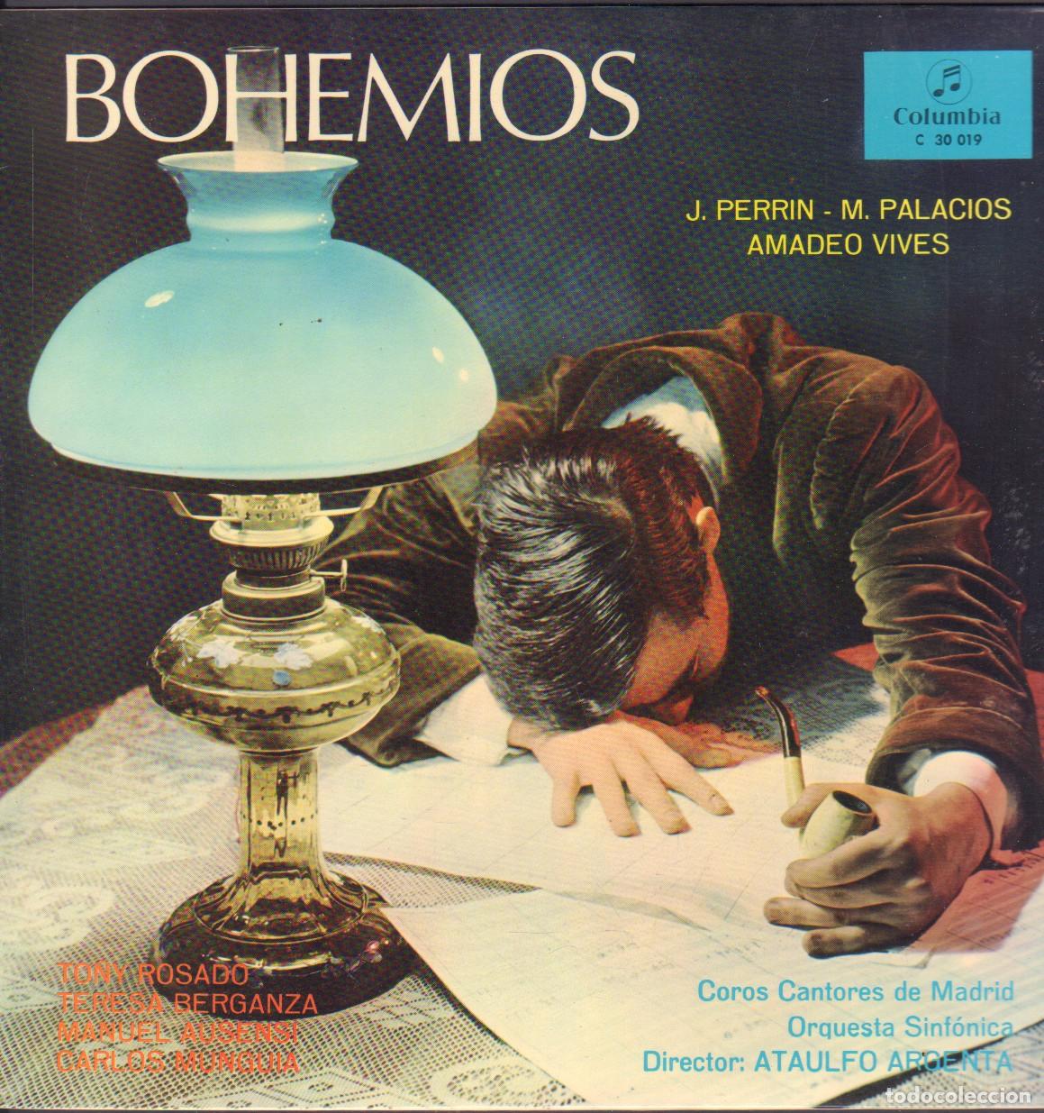 Vinyl-Schallplatten: BOHEMIOS - COROS CANTORES DE MADRID / ORQ. SINFONICA ( A. ARGENTA) / LP COLUMBIA RF-26944