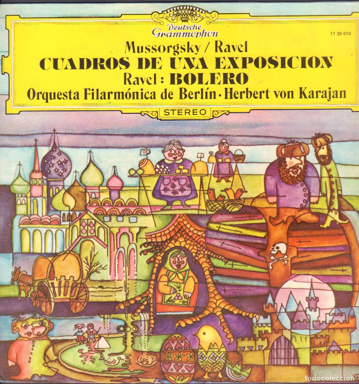 Vinyl-Schallplatten: MUSSORGSKY / RAVEL - CUADROS DE UNA EXPOSICION, BOLERO.../ LP GRAMMOPHON 1977 RF-26951